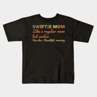 Swiftie Mom Valentine Day Vintage Kids T-Shirt